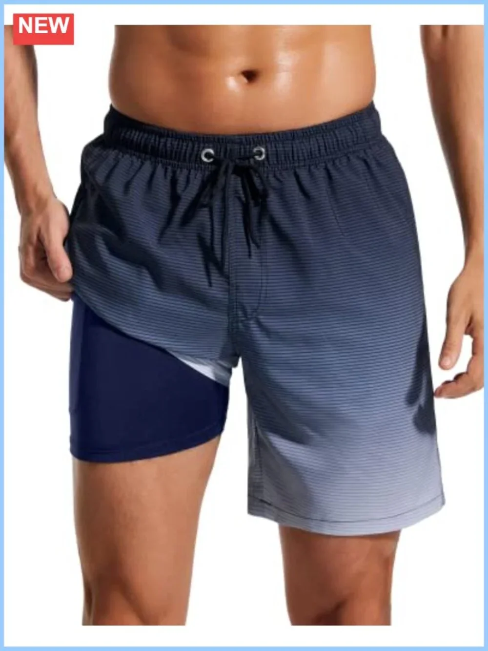 Quick Dry Swim Trunks with Compression Liner